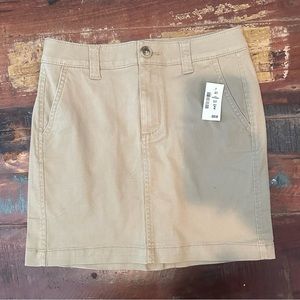 AEROPOSTALE Khaki Uniform Flat Front Skirt/Skort New With Tags Size 00